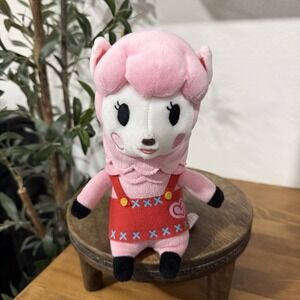 Animal Crossing Little Buddy Lisa Reese Alpaca Pink Plush Stuffed Animal Toy 8"